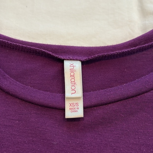 Xhilaration Rich Purple Short Sleeve Oversized Top. XS - Picture 4 of 9